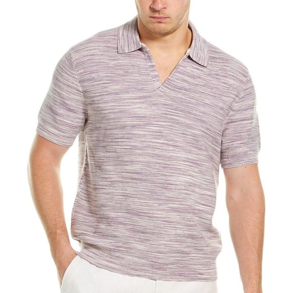 Space Dye Johnny Collar Sweater - New With Tags - NEVER WORN - Purple - Picture 1 of 4